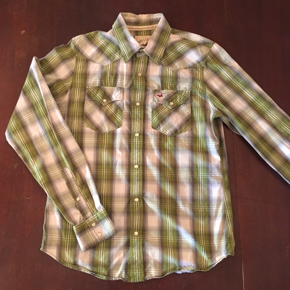 Men’s Hollister California Snap Pearl Button Shirt